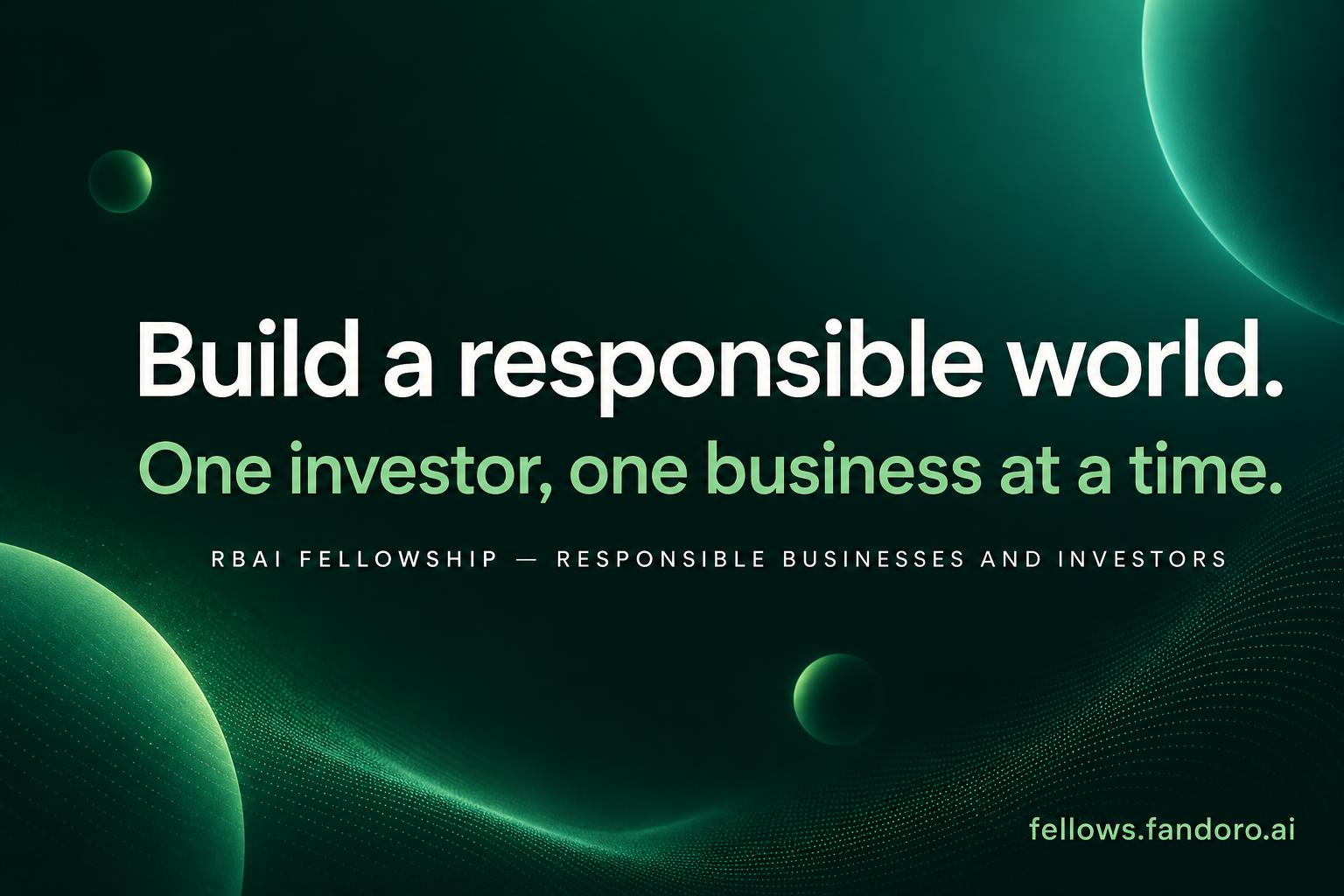 Linkedin Rbai Fandoro RBAI Fellowship — Build a responsible world.
